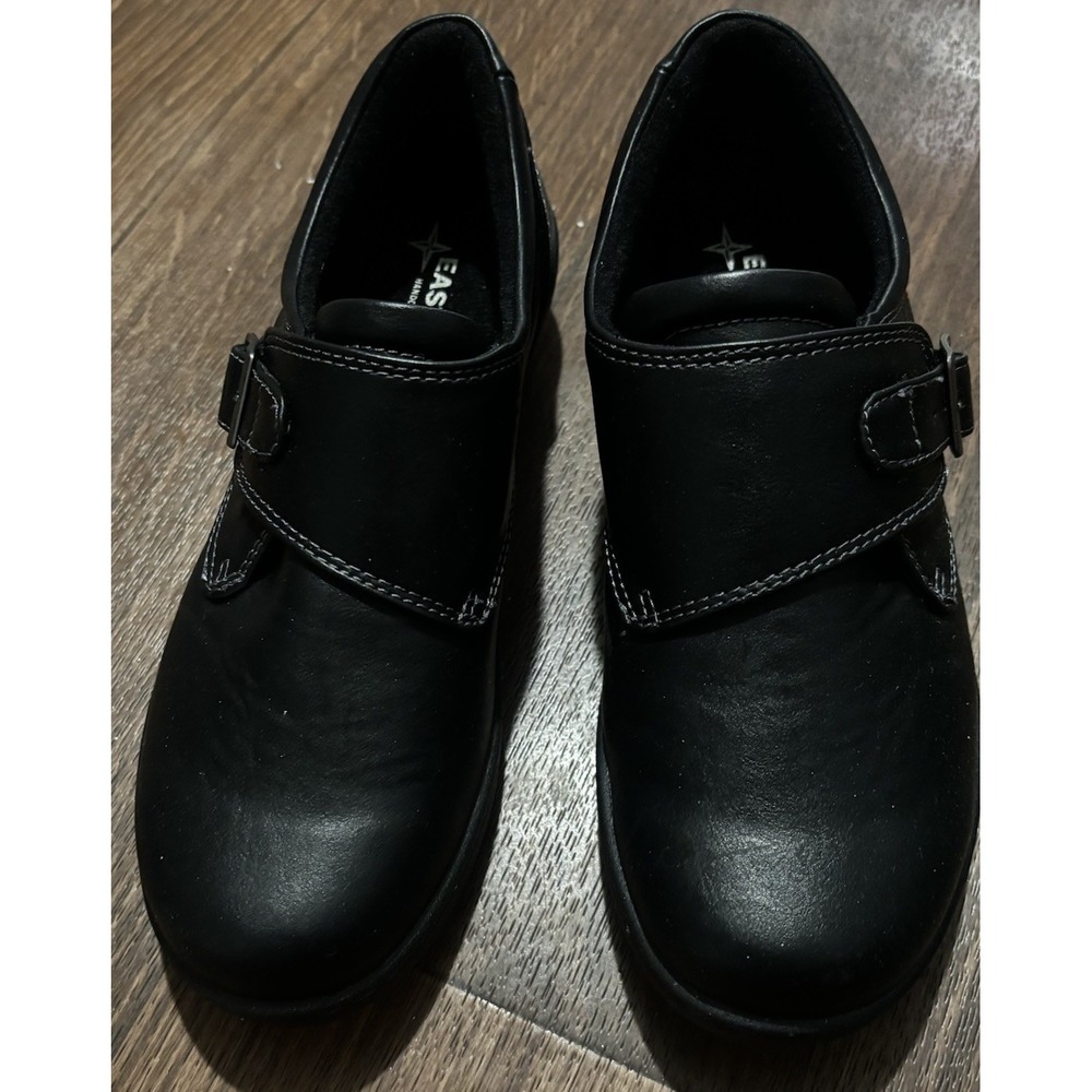 Black Women's Comfort Slip-On Shoe with Buckle - Picture 8 of 8
